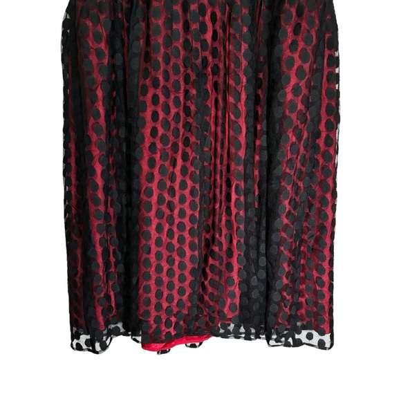 NWT Signature by Robbie Bee Sleeveless Dress Polka Dot Overlay Formal Size 22W - Picture 6 of 12
